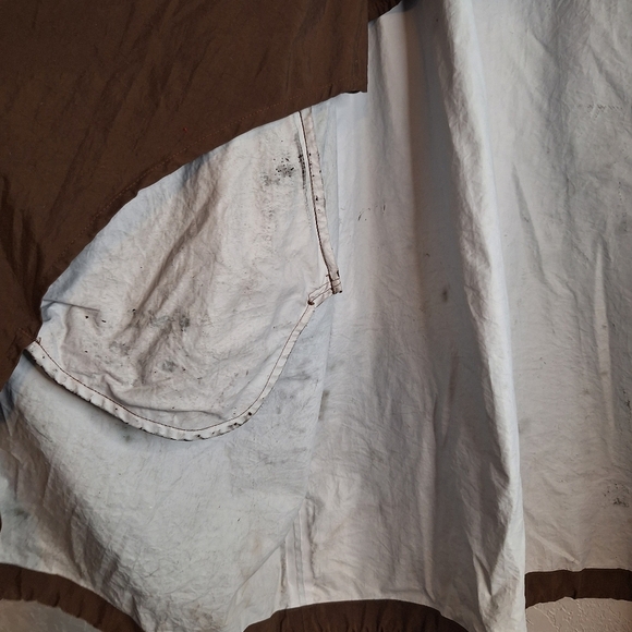 Eddie Bauer Brown Nylon Trekker Trench Pockets Size Large - Picture 12 of 16